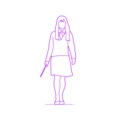 Pop Culture Harry Potter Cho Chang Cad Style Svg Vector, Free Vectors File